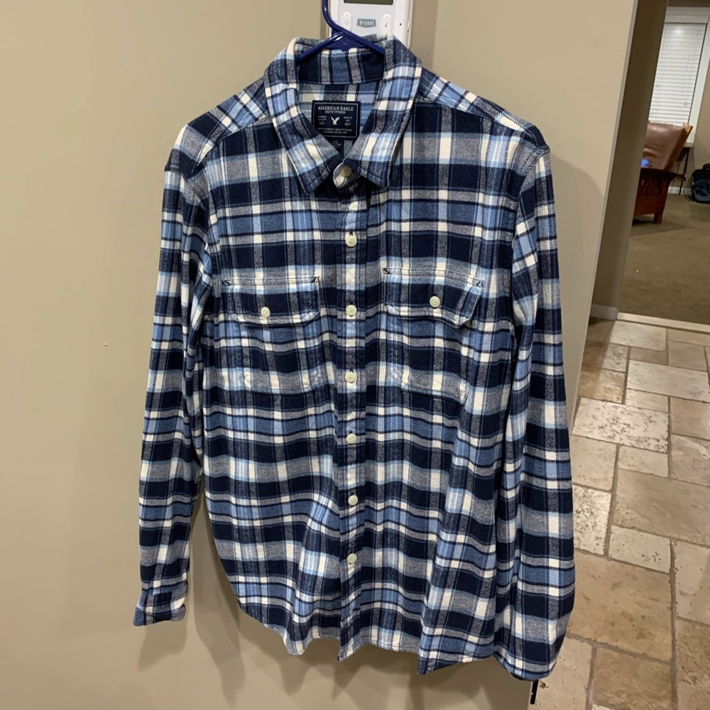 American Eagle Plaid Button Down